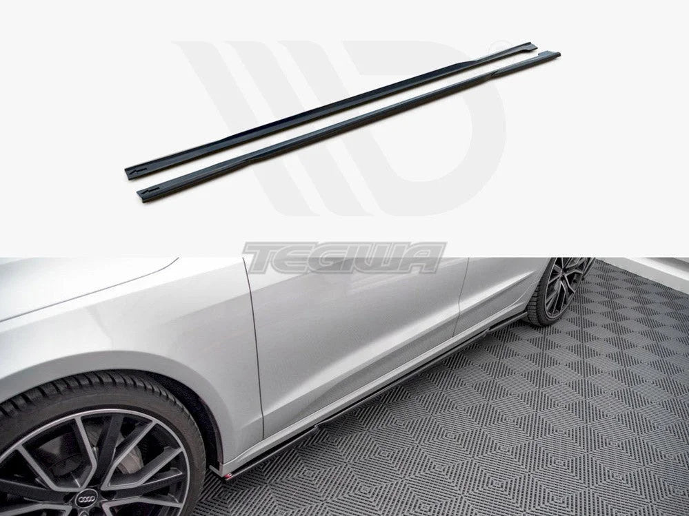 Maxton Design Side Skirts Diffusers Audi A7 C8 2018-