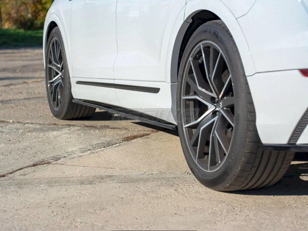 Maxton Design Side Skirts Diffusers Audi Q8 S-line 2018-