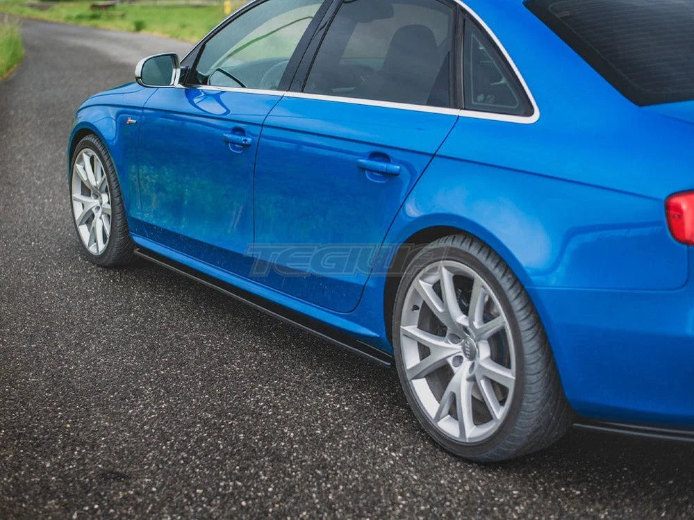 Maxton Design Side Skirts Diffusers Audi S4 A4 A4 S-line B8 B8 Facelift 09-15