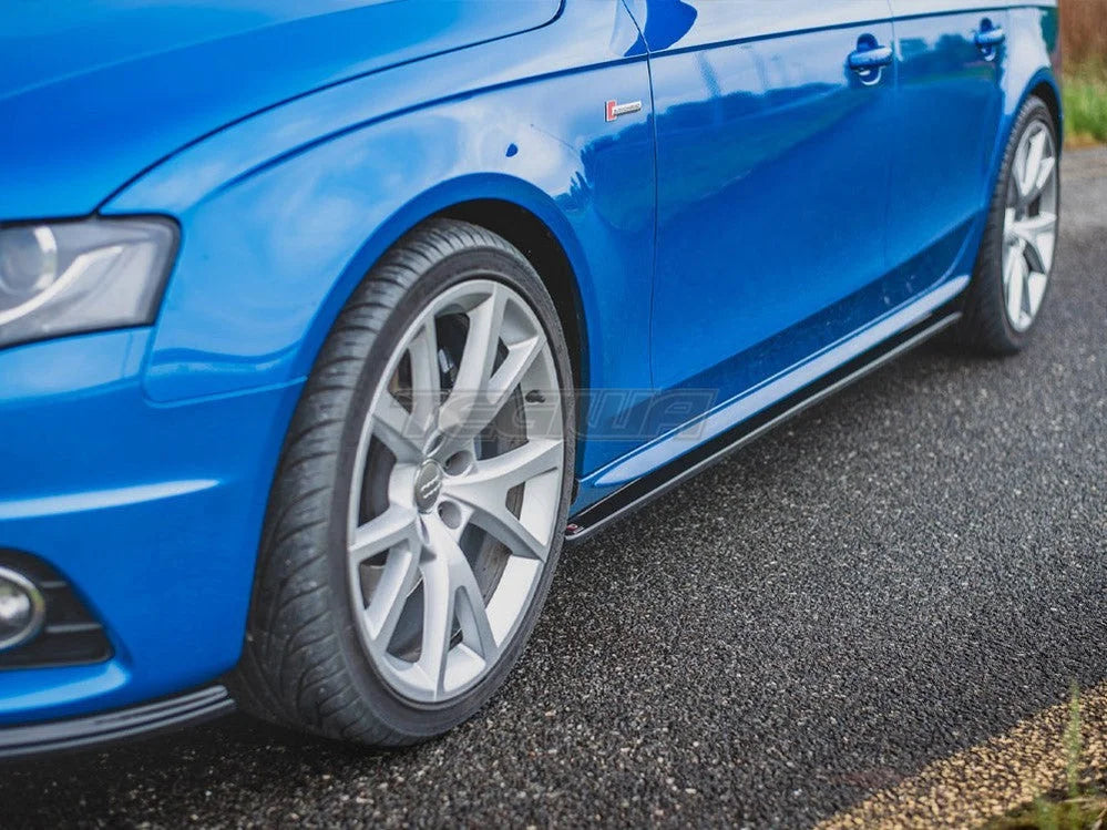 Maxton Design Side Skirts Diffusers Audi S4 A4 A4 S-line B8 B8 Facelift 09-15