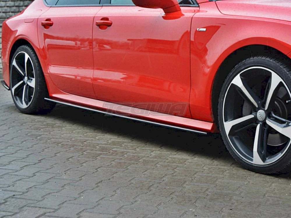 Maxton Design Side Skirts Diffusers Audi S7 A7 S-line C7 FL 10-14