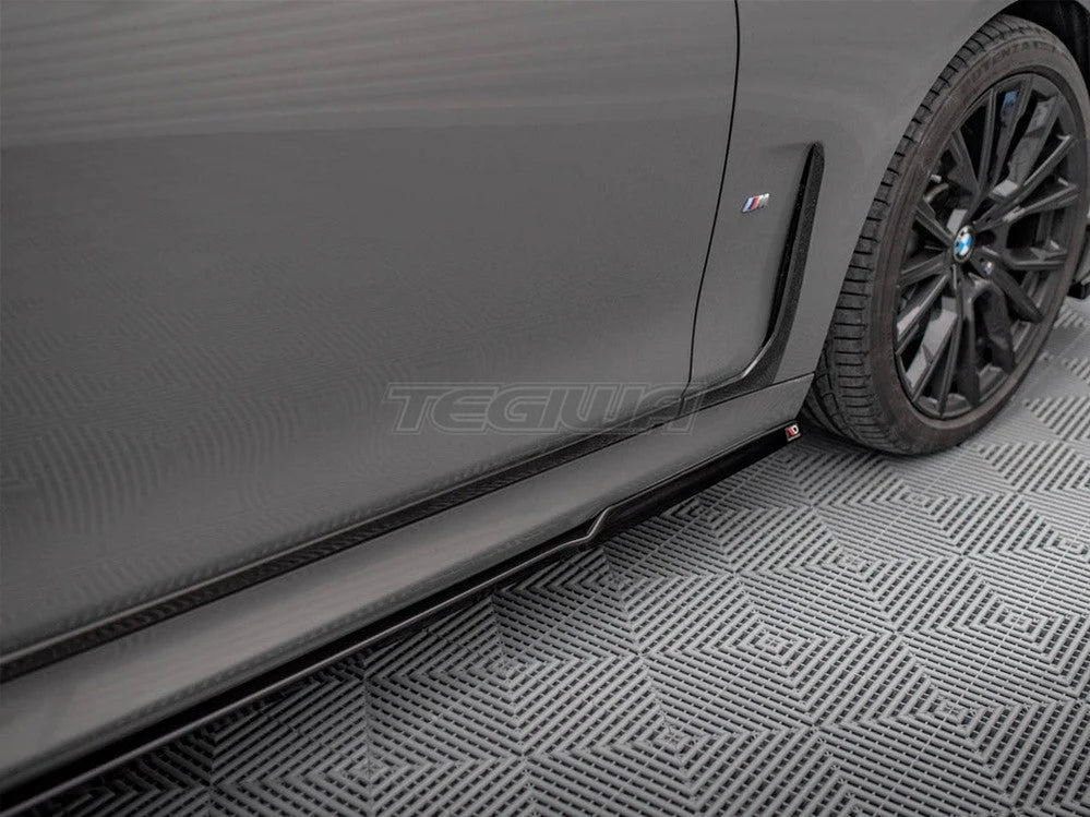Maxton Design Side Skirts Diffusers BMW 7-Series G11 M-pack Facelift 2019-