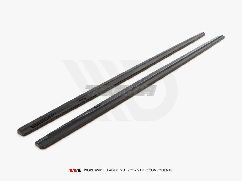 Maxton Design Side Skirts Diffusers BMW 7-Series Long M-pack G12 2015-