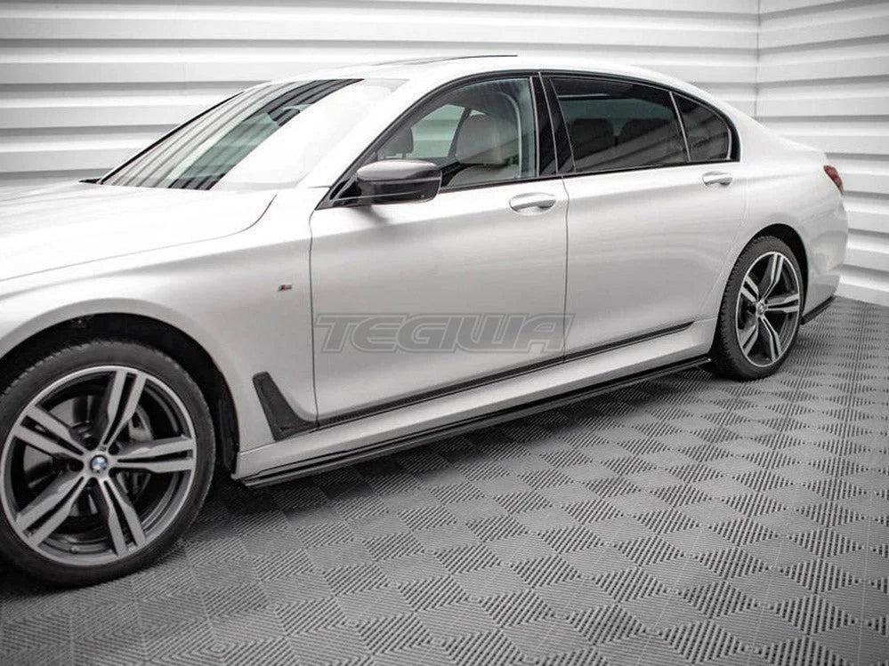 Maxton Design Side Skirts Diffusers BMW 7-Series Long M-pack G12 2015-