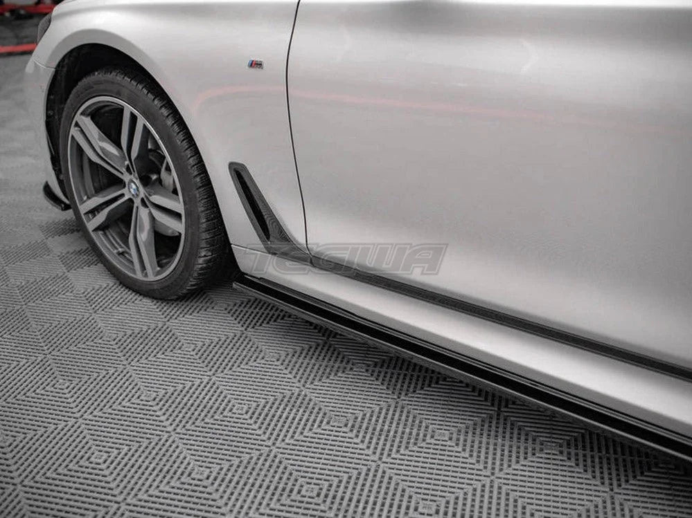 Maxton Design Side Skirts Diffusers BMW 7-Series Long M-pack G12 2015-