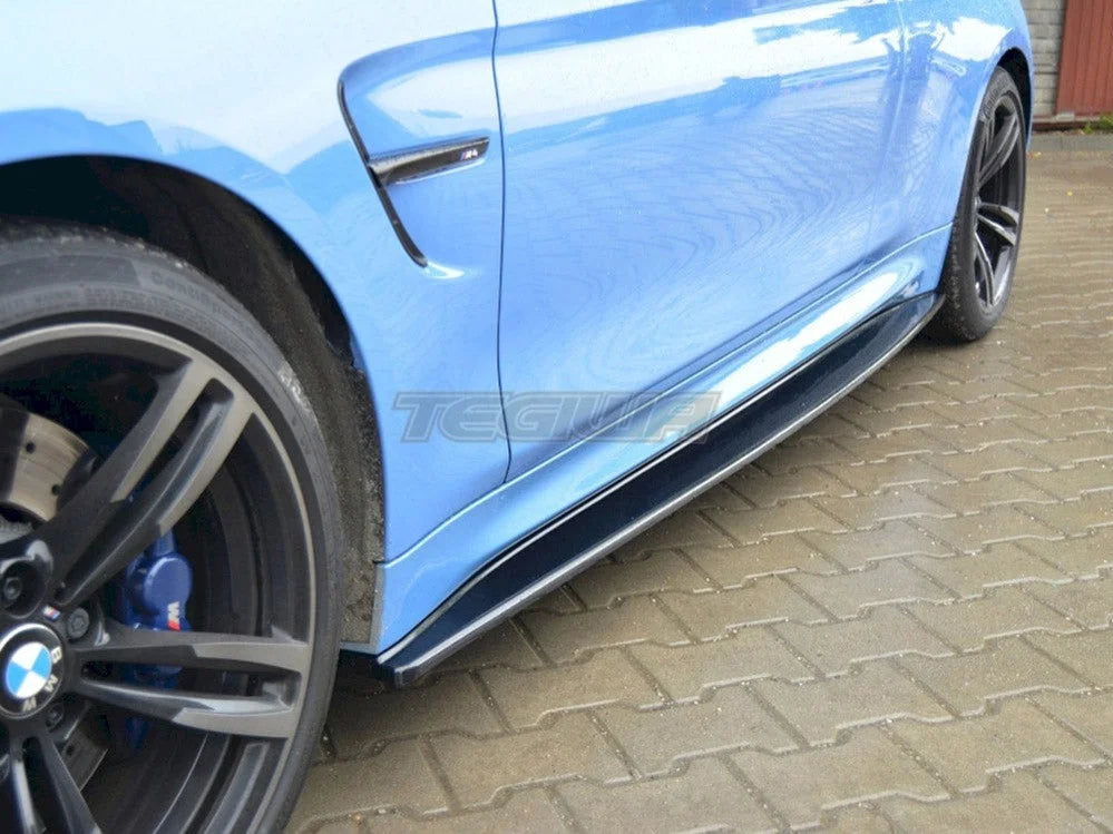 Maxton Design Side Skirts Diffusers BMW M4 F82 2014-20