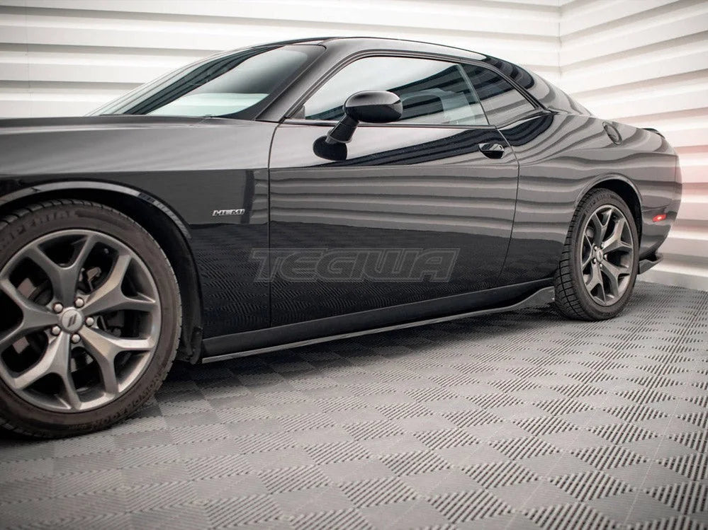 Maxton Design Side Skirts Diffusers Dodge Challenger RT MK3 Facelift 2014-