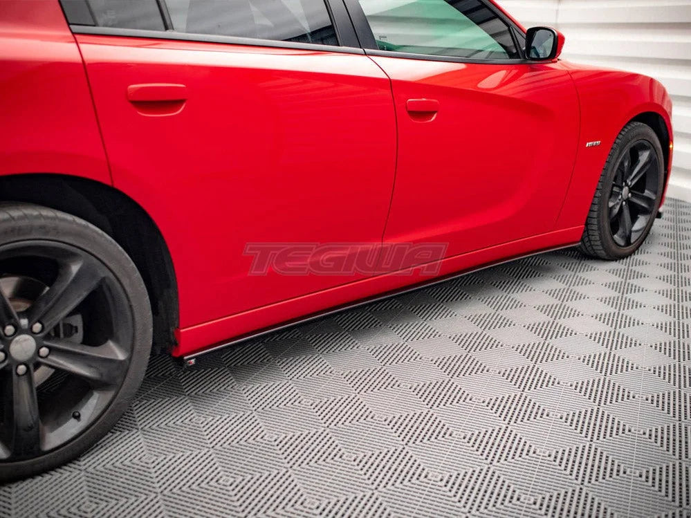 Maxton Design Side Skirts Diffusers Dodge Charger RT MK7 Facelift 2014-