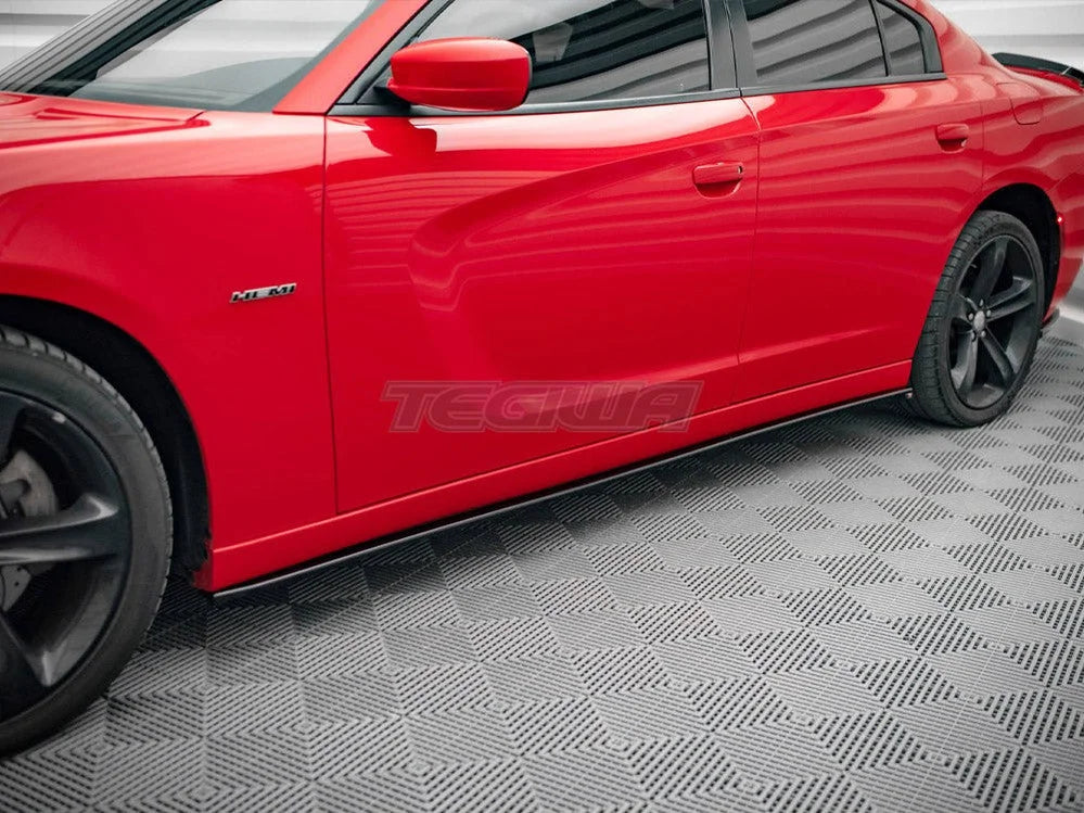 Maxton Design Side Skirts Diffusers Dodge Charger RT MK7 Facelift 2014-