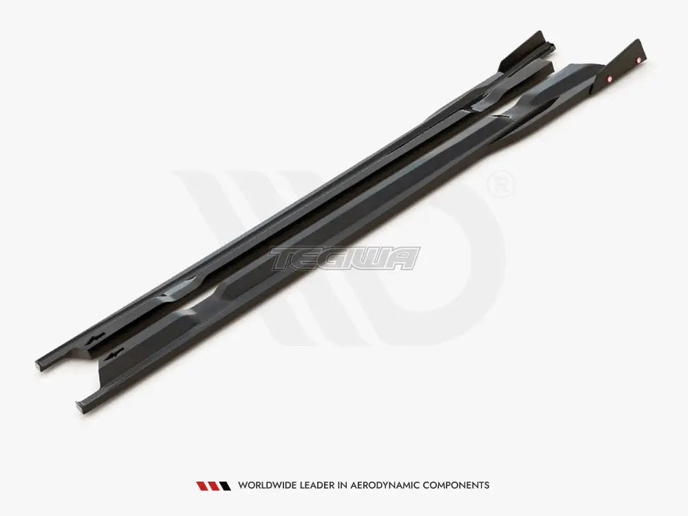 Maxton Design Side Skirts Diffusers + Flaps Nissan GTR R35 Facelift