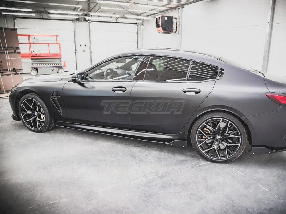 Maxton Design Side Skirts Diffusers +flaps V.1 BMW 8 Series GRAN Coupe M-pack G16 2019-