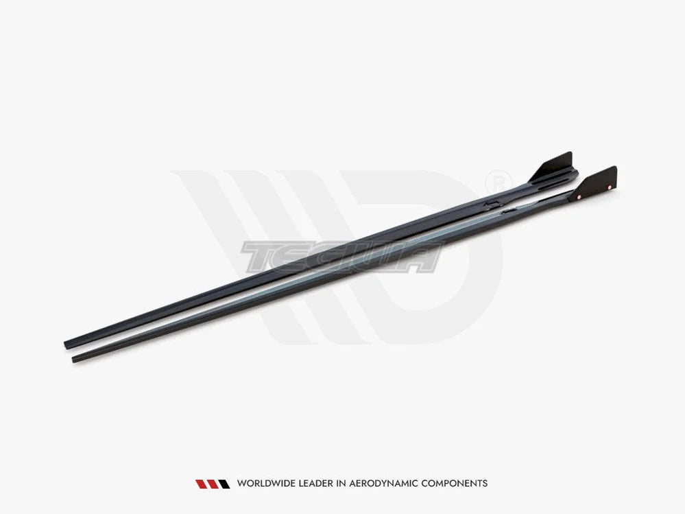 Maxton Design Side Skirts Diffusers +flaps V.1 BMW 8 Series GRAN Coupe M-pack G16 2019-