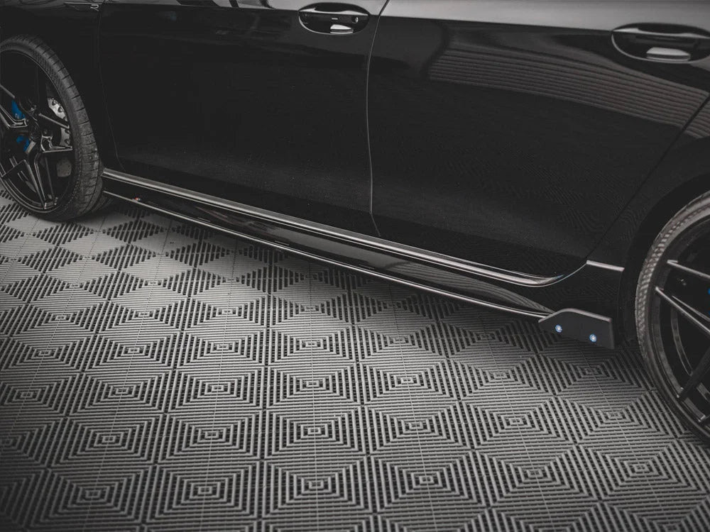 Maxton Design Side Skirts Diffusers +flaps V.2 Volkswagen Golf R MK8 20-