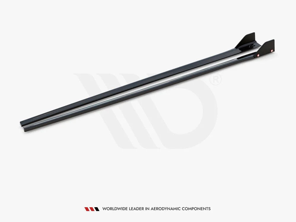 Maxton Design Side Skirts Diffusers +flaps V5 Hyundai I30 N MK3 FL Hatchback fastback 2017-