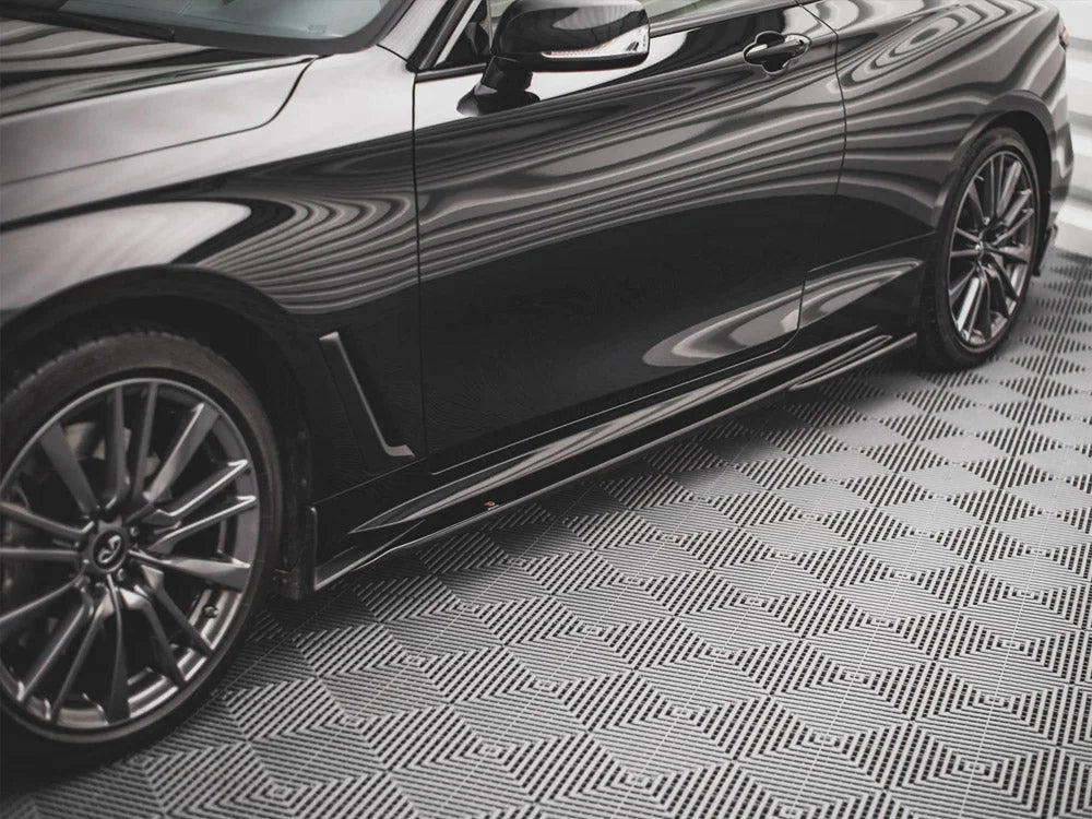 Maxton Design Side Skirts Diffusers Infiniti Q60 S MK2 2017-