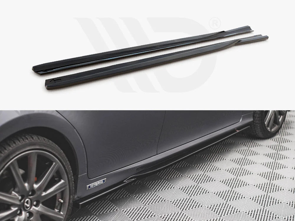 Maxton Design Side Skirts Diffusers Lexus GS F Sport MK4 L10 15-20