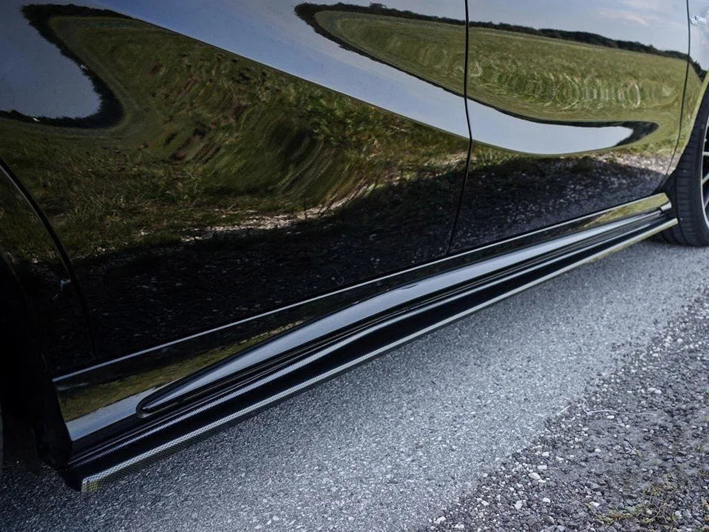 Maxton Design Side Skirts Diffusers Mercedes A W176 AMG Facelift 14-18