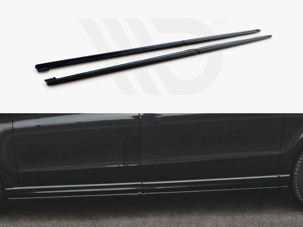 Maxton Design Side Skirts Diffusers Mercedes-benz V-class Amg-line W447 Facelift 2019-