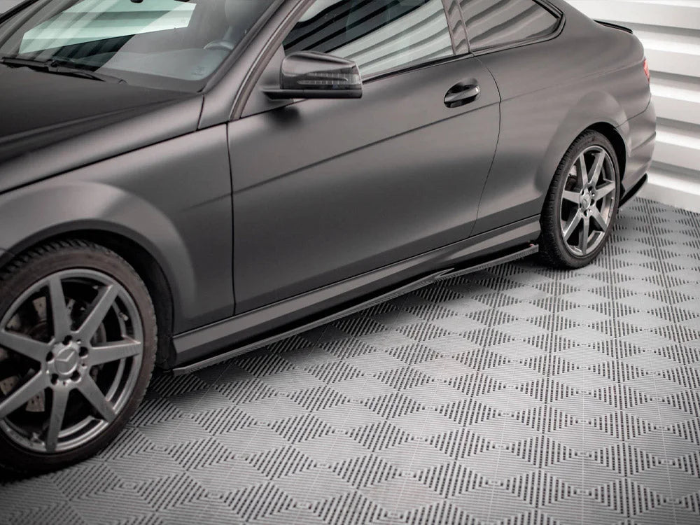 Maxton Design Side Skirts Diffusers Mercedes C Coupe AMG-Line C204