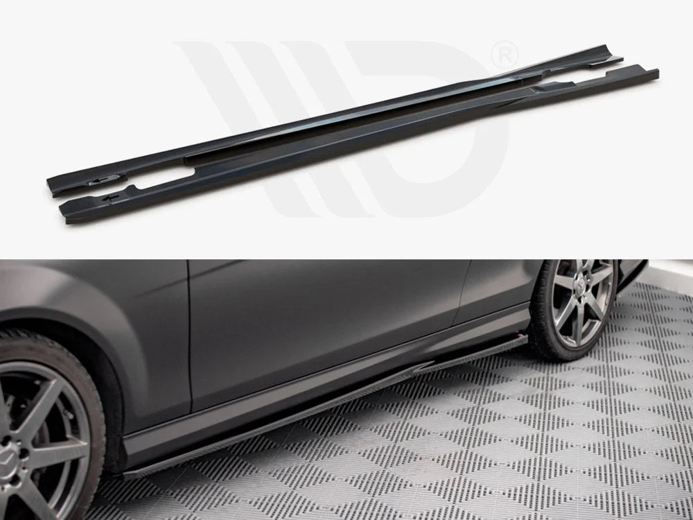Maxton Design Side Skirts Diffusers Mercedes C Coupe AMG-Line C204