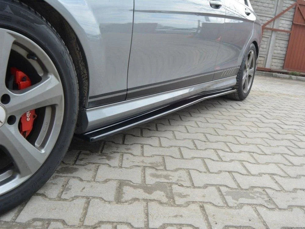 Maxton Design Side Skirts Diffusers Mercedes C W204 Amg-line Preface