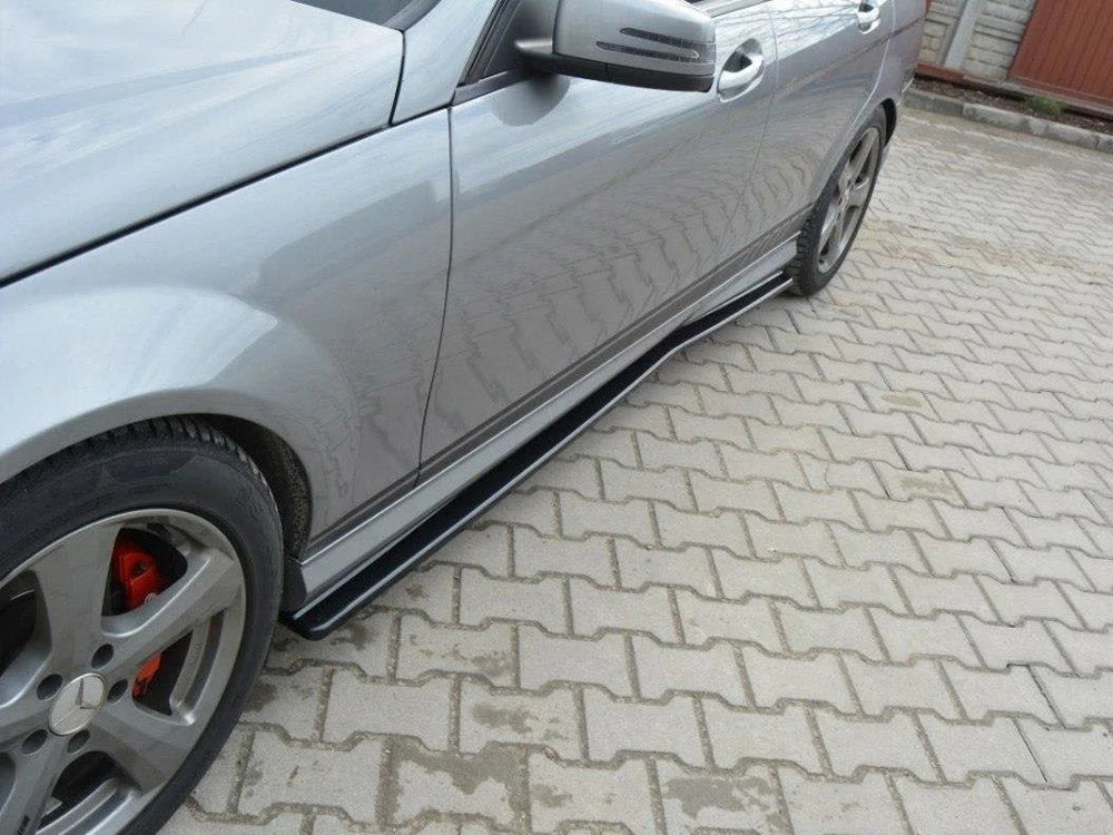 Maxton Design Side Skirts Diffusers Mercedes C W204 Amg-line Preface