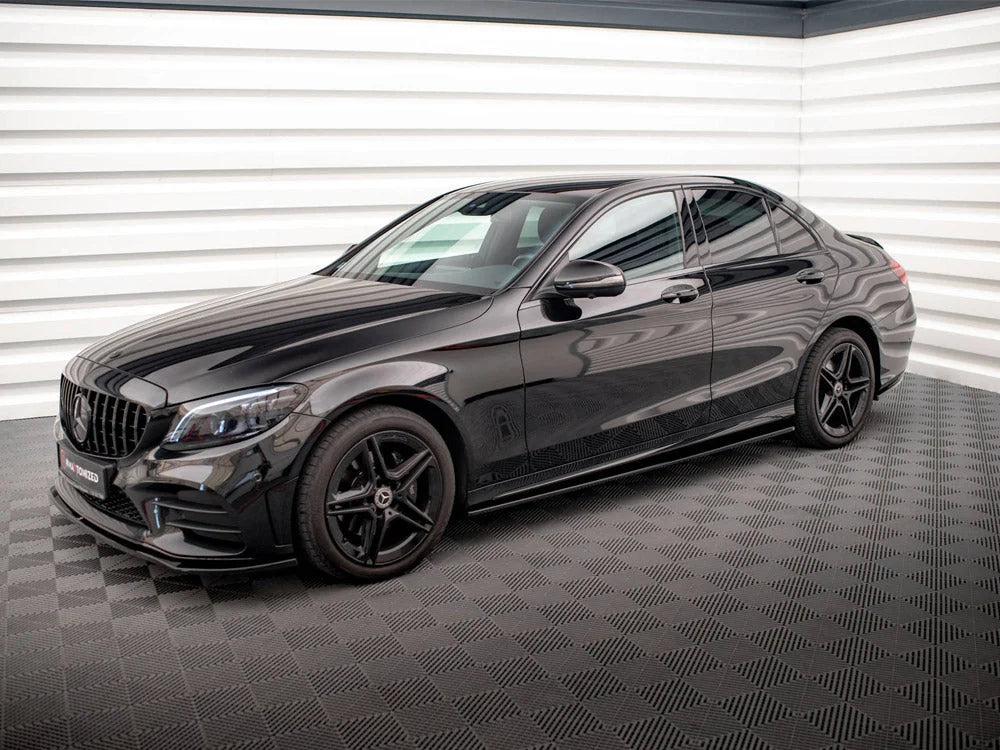 Maxton Design Side Skirts Diffusers Mercedes C43 C AMG Line Sedan W205 Facelift