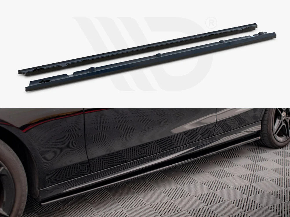 Maxton Design Side Skirts Diffusers Mercedes C43 C AMG Line Sedan W205 Facelift