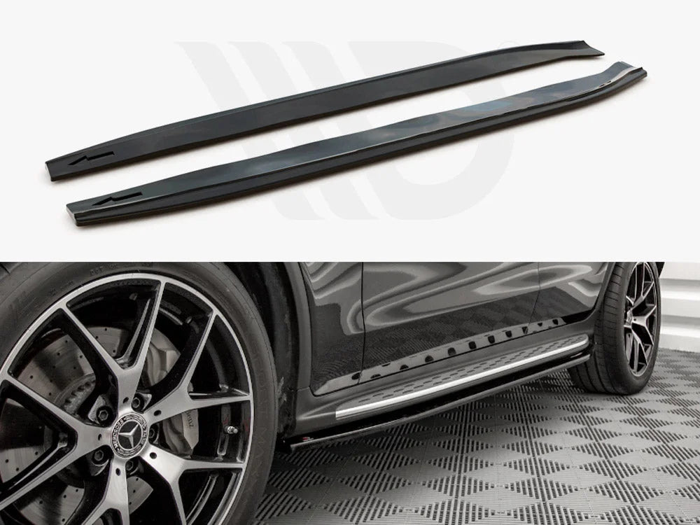 Maxton Design Side Skirts Diffusers Mercedes GLC Coupe Amg-line C253 Facelift 2019-