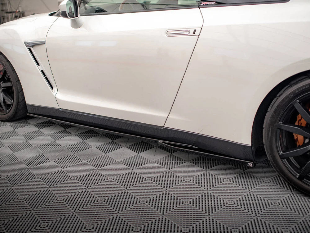 Maxton Design Side Skirts Diffusers Nissan GTR R35 Facelift