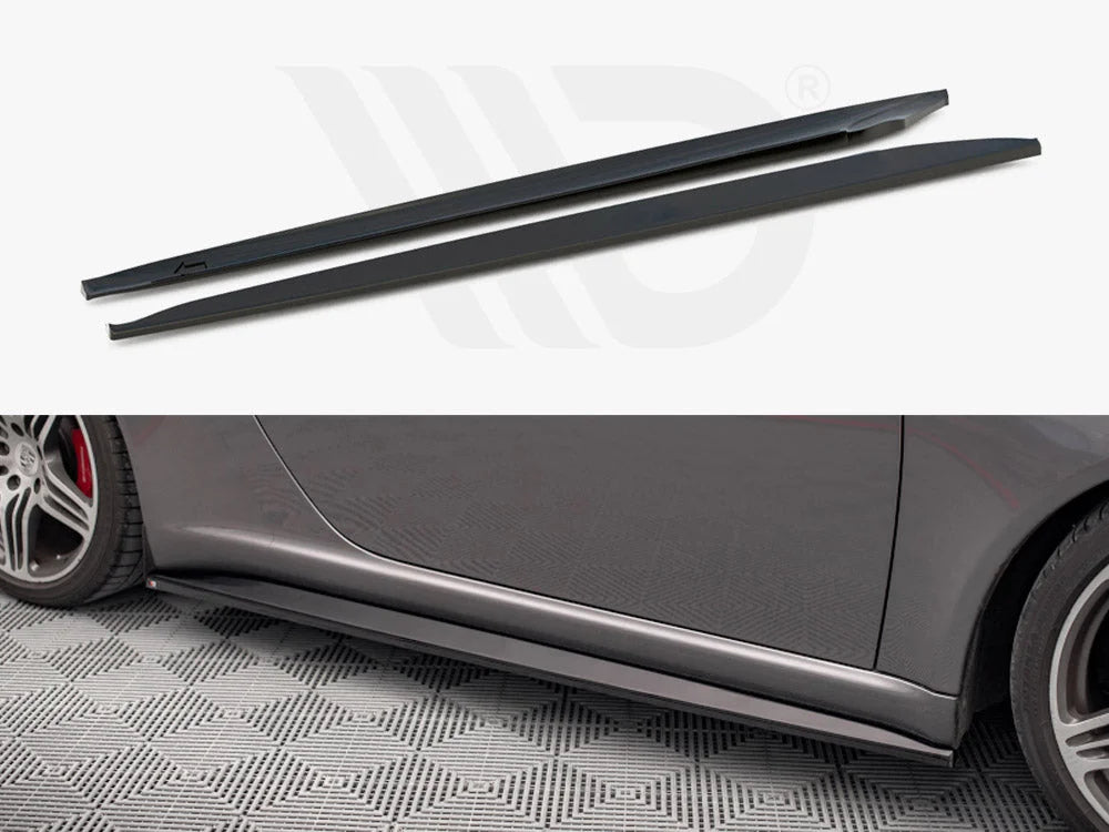 Maxton Design Side Skirts Diffusers Porsche 911 Carrera Carrera GTS 997 Facelift