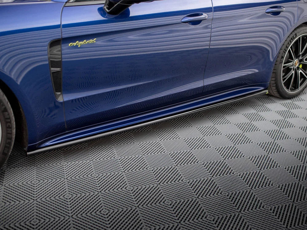 Maxton Design Side Skirts Diffusers Porsche Panamera E-Hybrid 971 Facelift