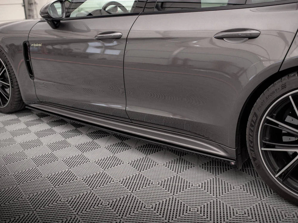 Maxton Design Side Skirts Diffusers Porsche Panamera E-Hybrid 971