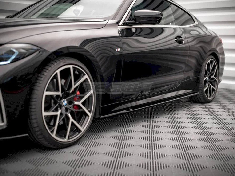 Maxton Design Side Skirts Diffusers V.1 BMW 4-Series M-pack G22 2020-