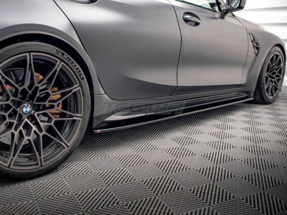 Maxton Design Side Skirts Diffusers V.1 BMW M3 G80 2021-