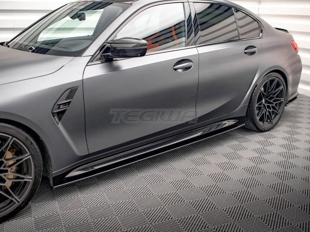 Maxton Design Side Skirts Diffusers V.1 BMW M3 G80 2021-