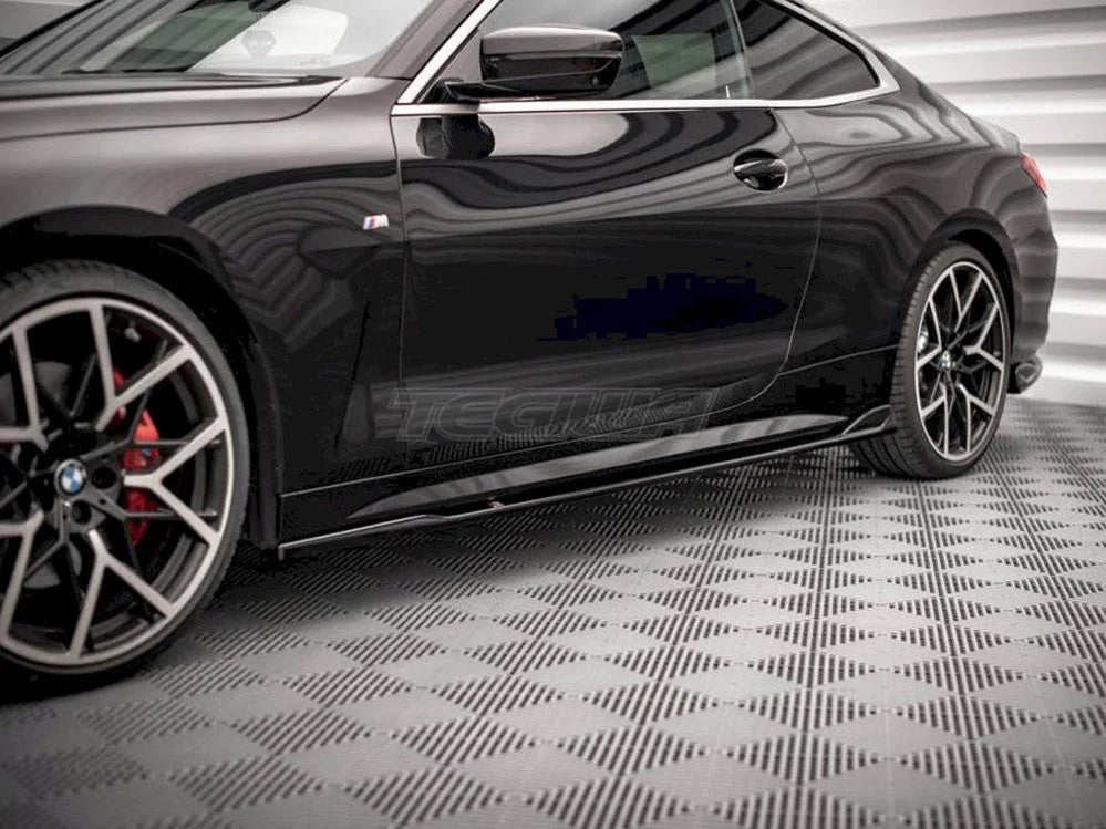 Maxton Design Side Skirts Diffusers V.2 BMW 4-Series M-pack G22 2020-