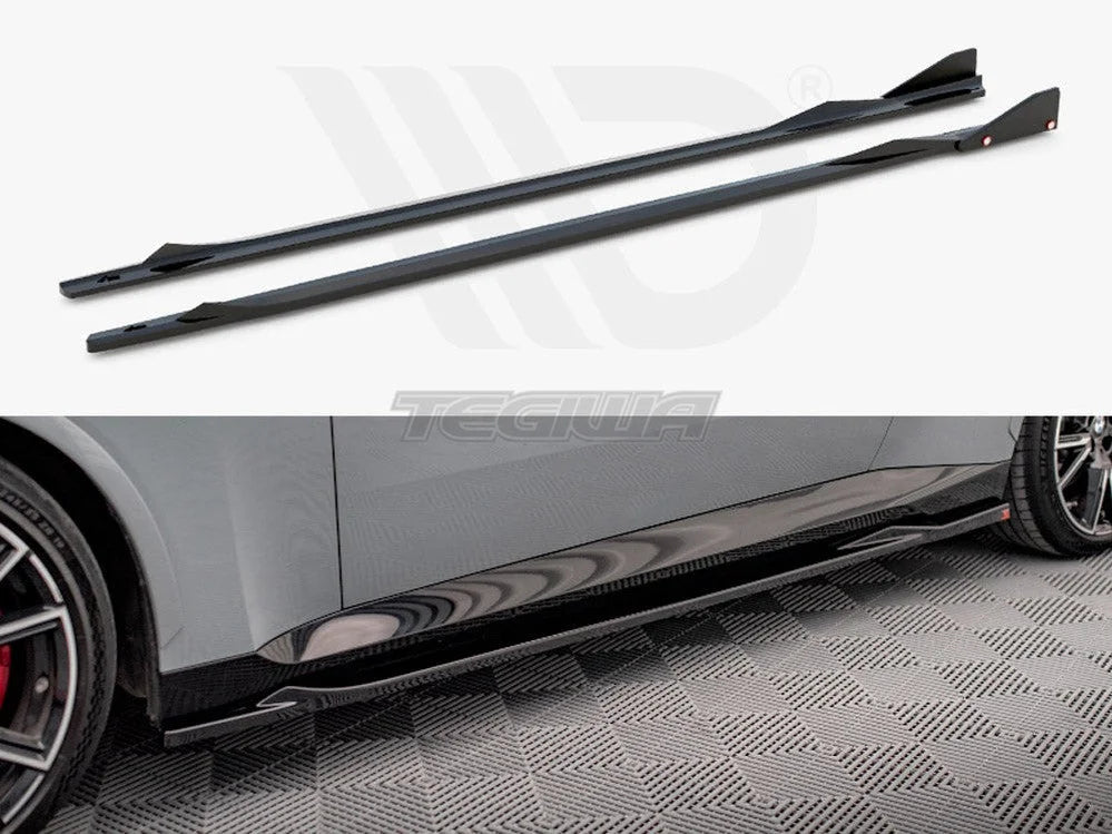 Maxton Design Side Skirts Diffusers V.2 + Flaps BMW 2-Series Coupe M-Pack M240i G42