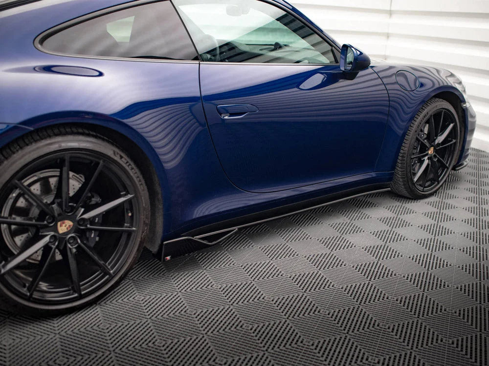 Maxton Design Side Skirts Diffusers V.2 Porsche 911 Carrera Aero 992