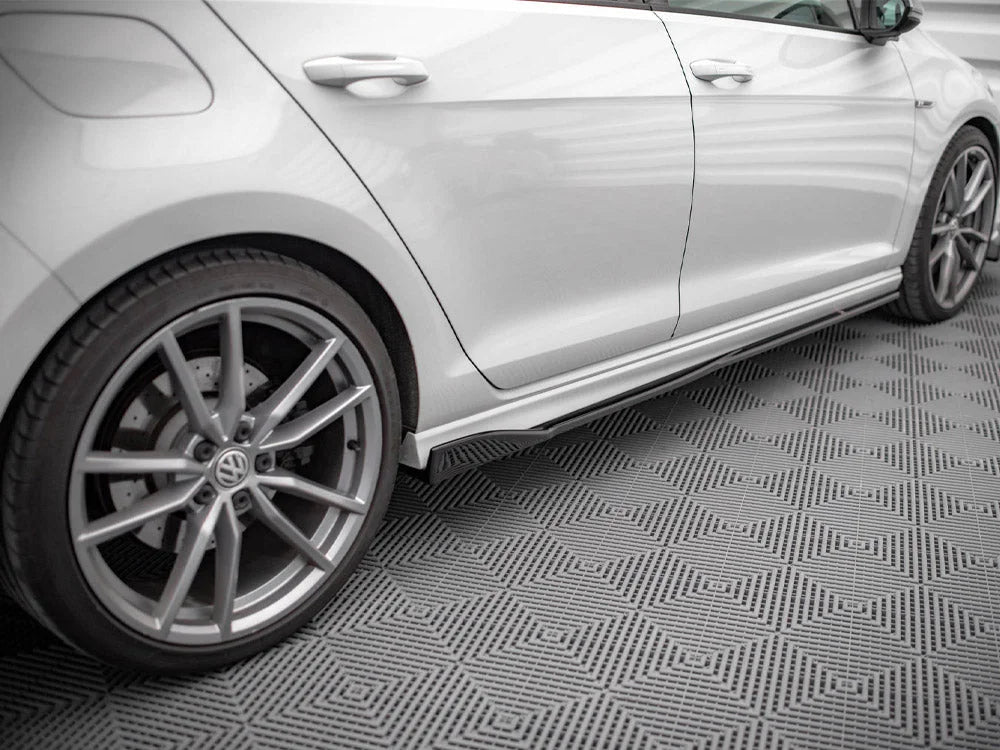 Maxton Design Side Skirts Diffusers V.2 Volkswagen Golf R MK7 13-16
