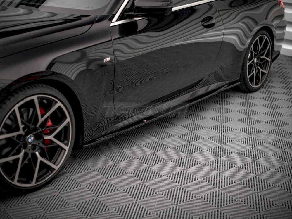Maxton Design Side Skirts Diffusers V.3 BMW 4-Series M-pack G22 2020-