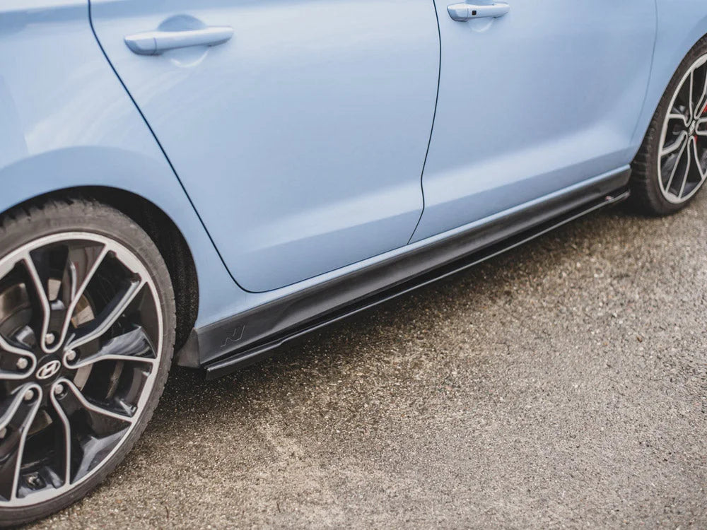 Maxton Design Side Skirts Diffusers V.4 Hyundai I30 N MK3 FL Hatchback Fastback 2017-