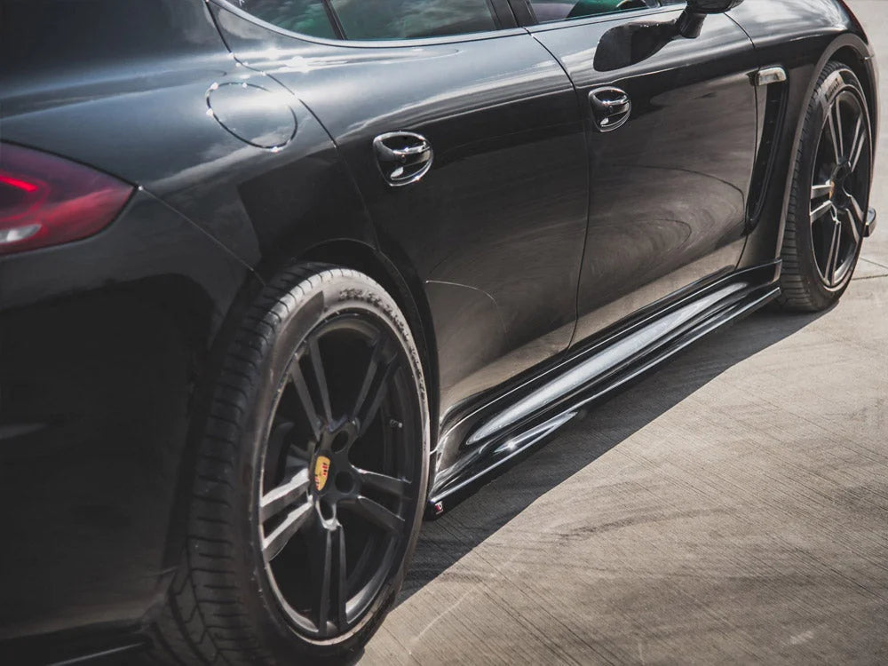 Maxton Design Side Skirts Diffusers V1 Porsche Panamera Turbo 970 Facelift 13-16