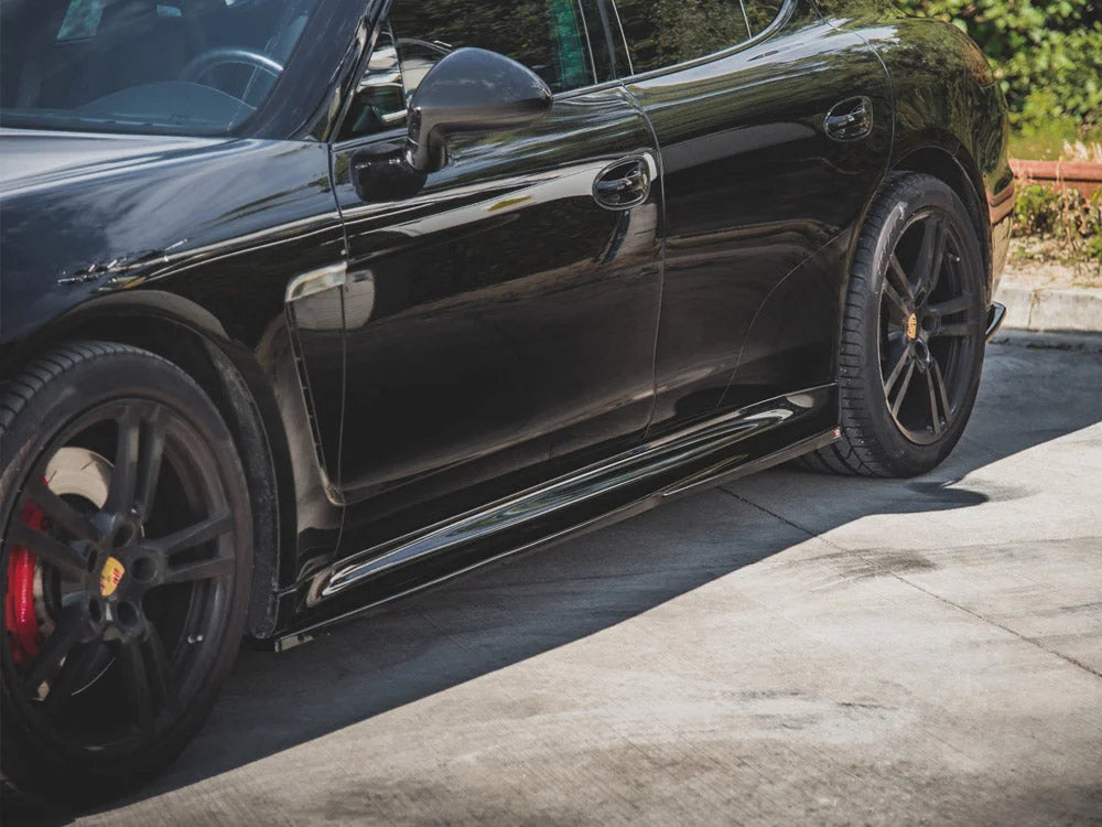 Maxton Design Side Skirts Diffusers V1 Porsche Panamera Turbo 970 Facelift 13-16