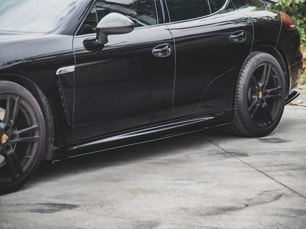 Maxton Design Side Skirts Diffusers V2 Porsche Panamera Turbo 970 Facelift 13-16