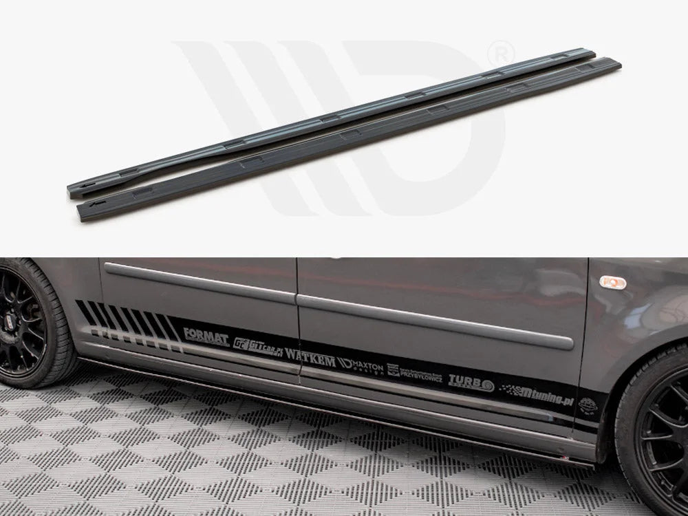 Maxton Design Side Skirts Diffusers Volkswagen Caddy Long MK3 Facelift 10-15