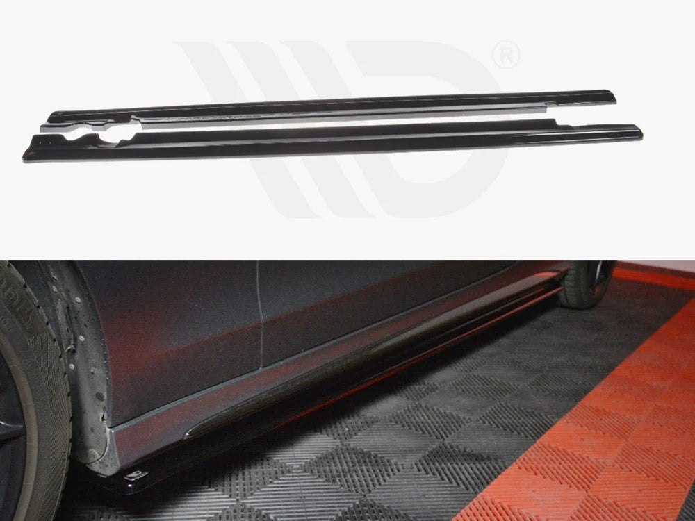 Maxton Design Side Skirts Splitters Mercedes C-class W205 Coupe Amg-line 15-18