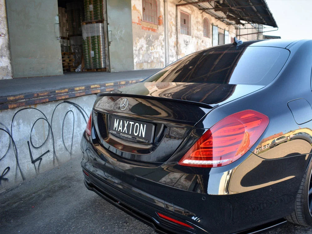 Maxton Design Spoiler Extension CAP Mercedes S-class W222 13-17