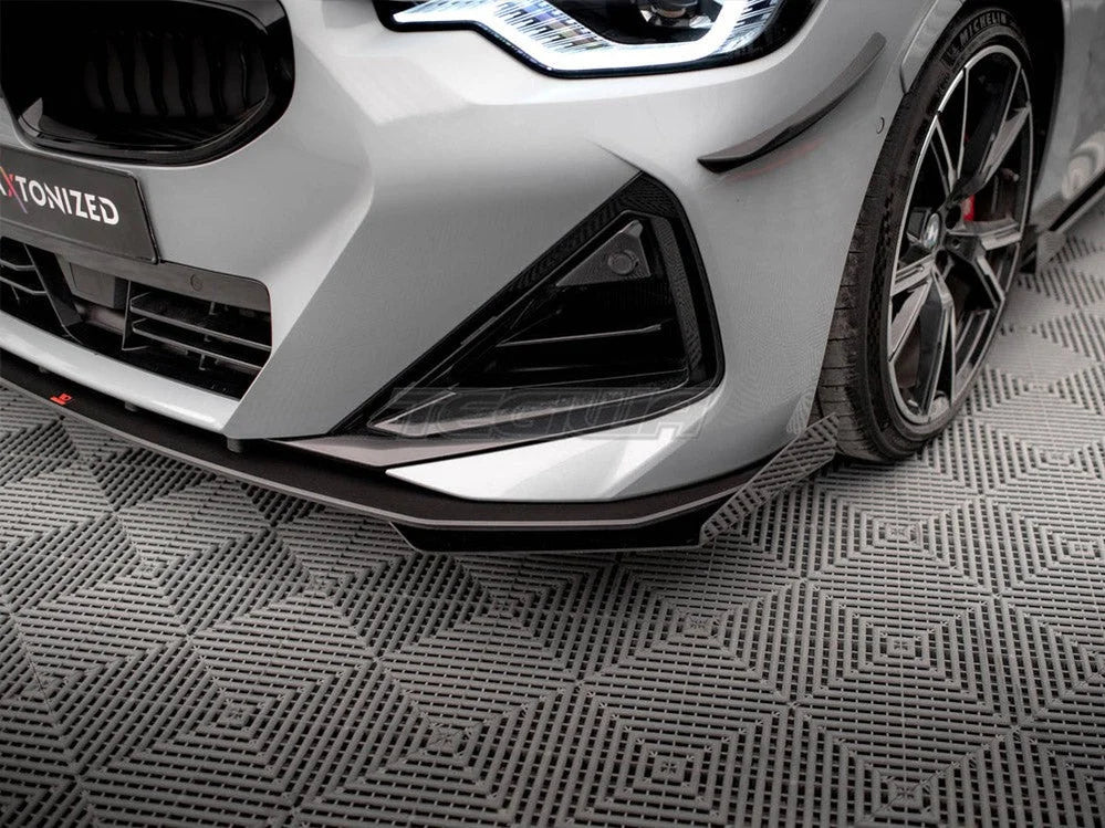 Maxton Design Street PRO Front Splitter + Flaps BMW 2-Series Coupe M-Pack M240i G42