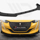 Maxton Design Street PRO Front Splitter + Flaps Peugeot 208 GT Mk2